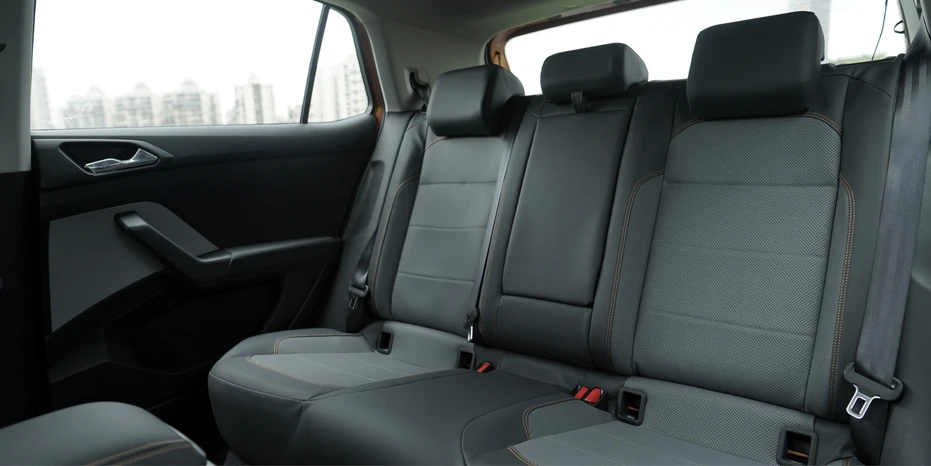 The Kushaq’s interior seamlessly blends ergonomic precision with emotive design flair.