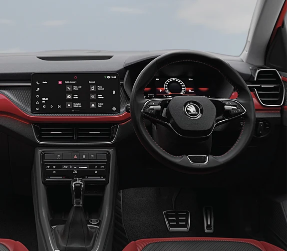 20.32 cm Škoda Virtual Cockpit with Red Theme