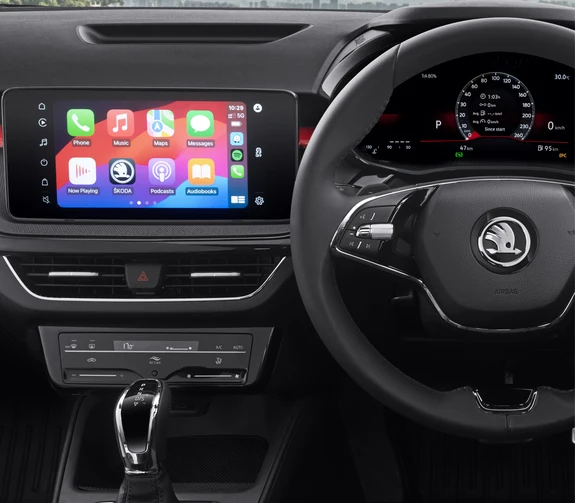 20.32cm Škoda Virtual Cockpit with Red Theme 